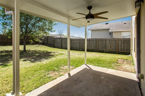 a house view with a outdoor space