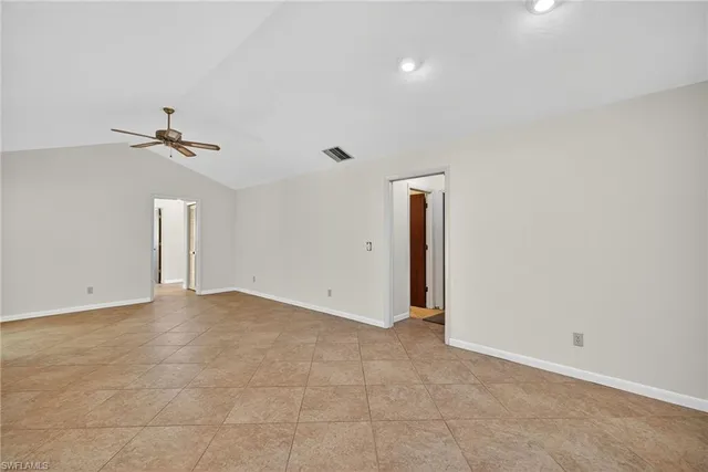 a view of an empty room