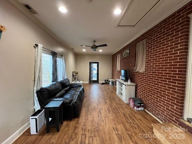 2639 Fairview Road Marion, NC 28752 - Photo 5 of 42 a view of a living room with furniture and wooden floor