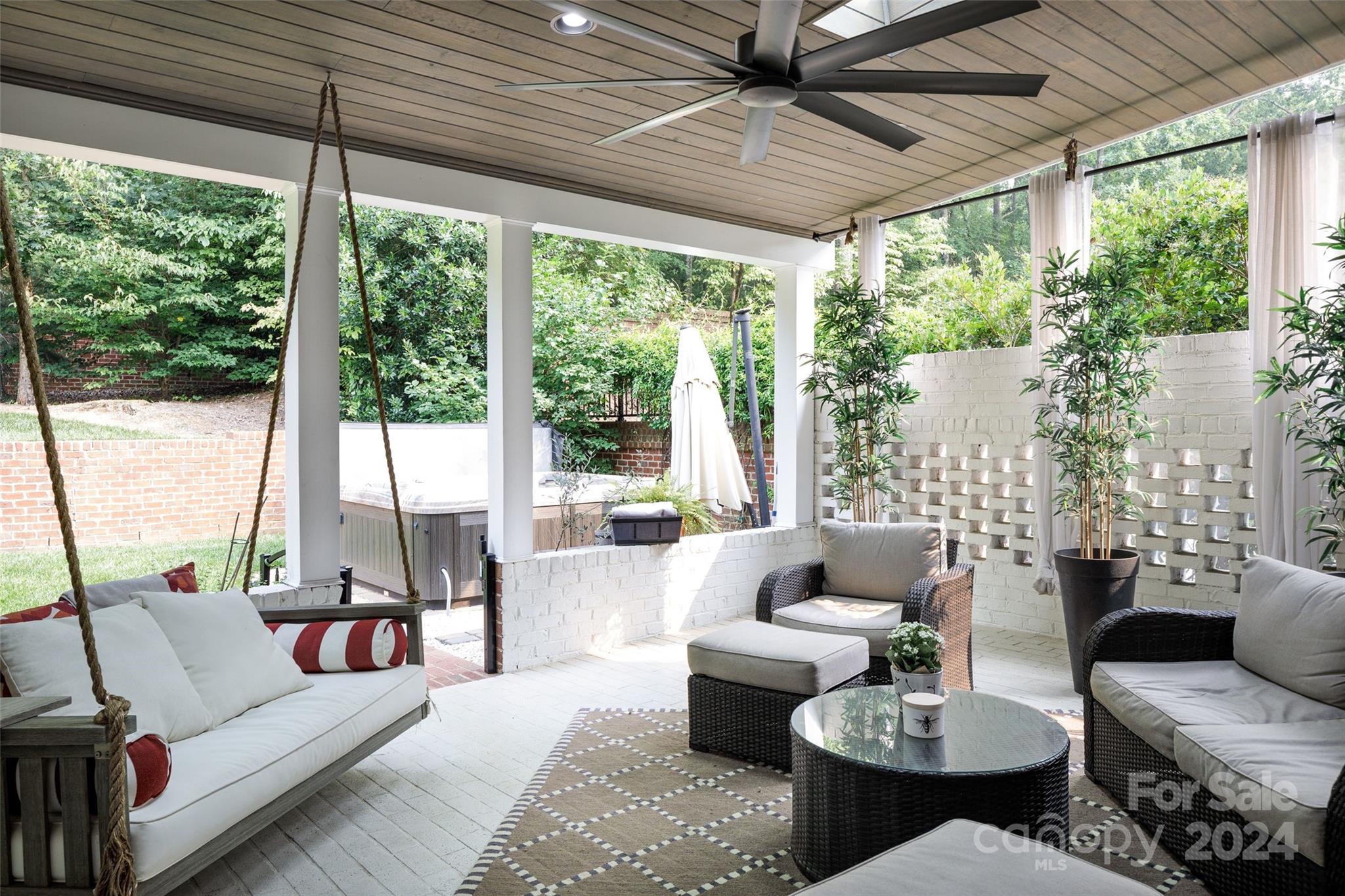 1201 Lost Oak Road Charlotte, NC 28270 - Photo 27 of 46 a living room with furniture and a large window
