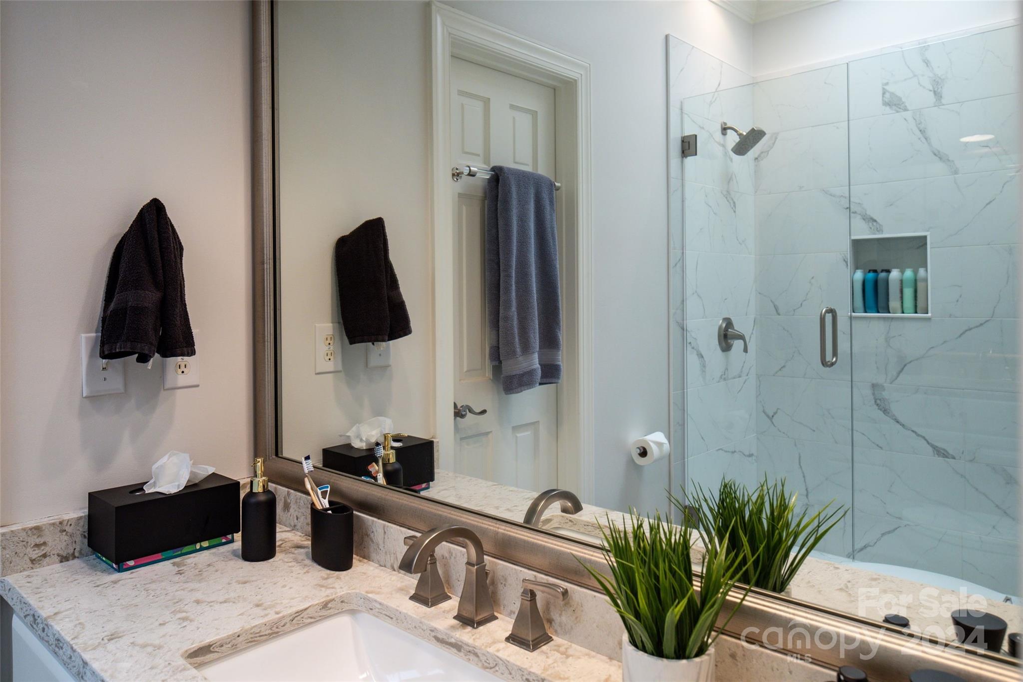 1201 Lost Oak Road Charlotte, NC 28270 - Photo 33 of 46 a kitchen with a refrigerator and a sink