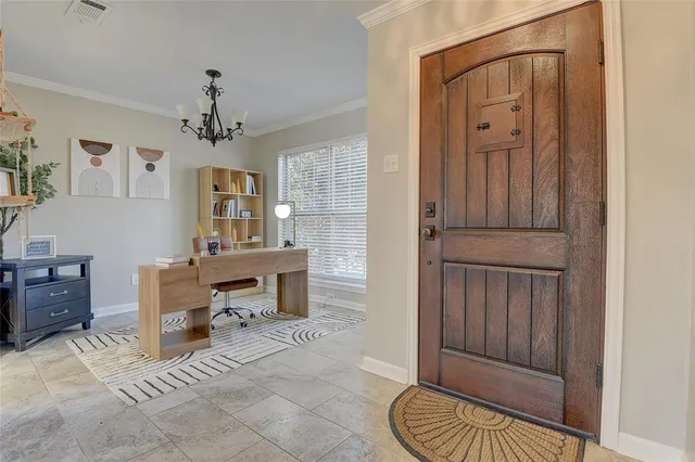 a room with furniture and window