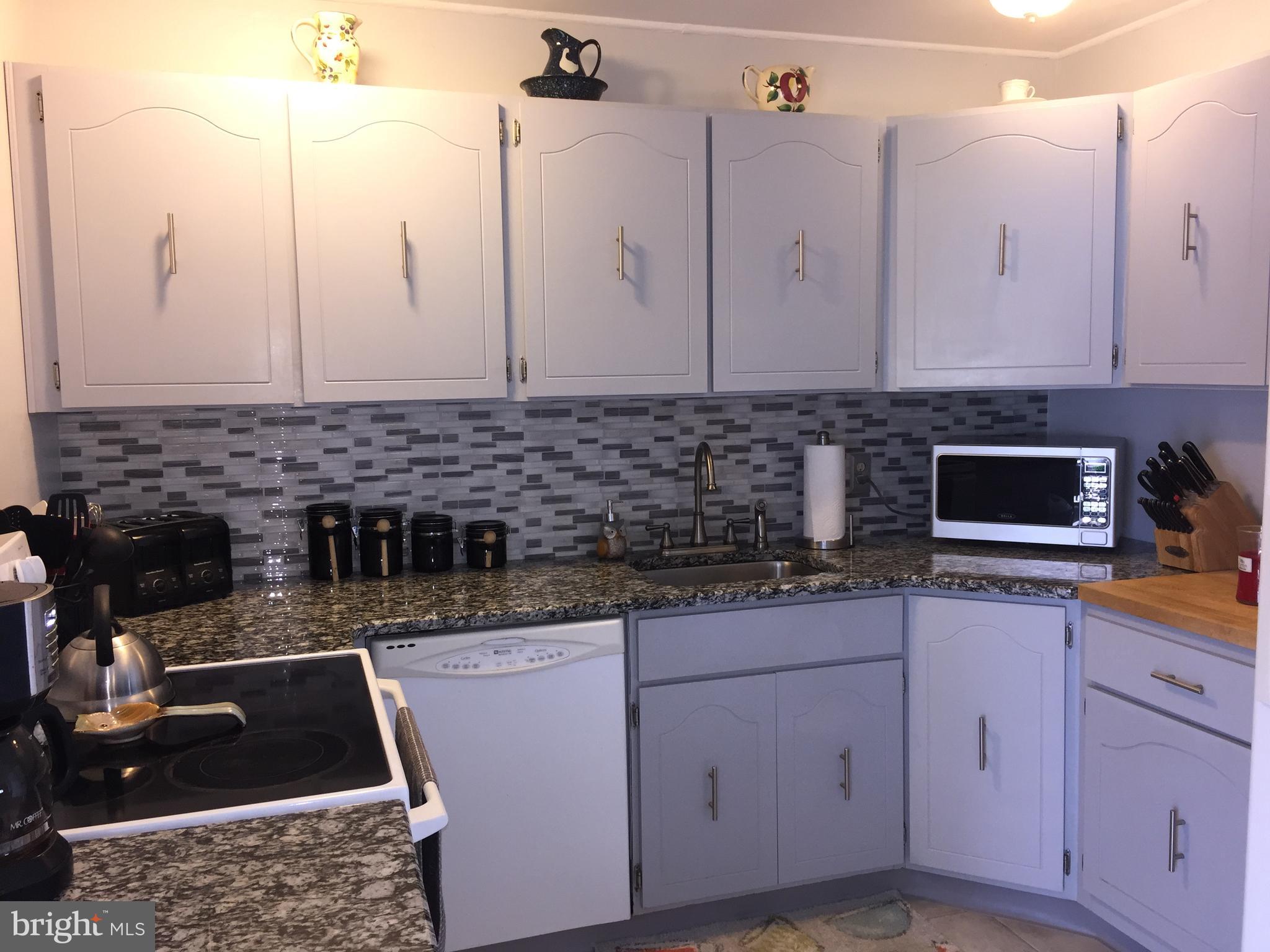 Kitchen with granite