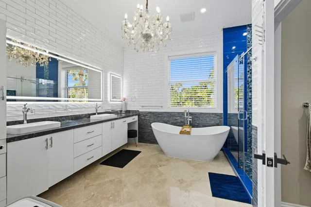 a view of a hallway with closet and a potted plant