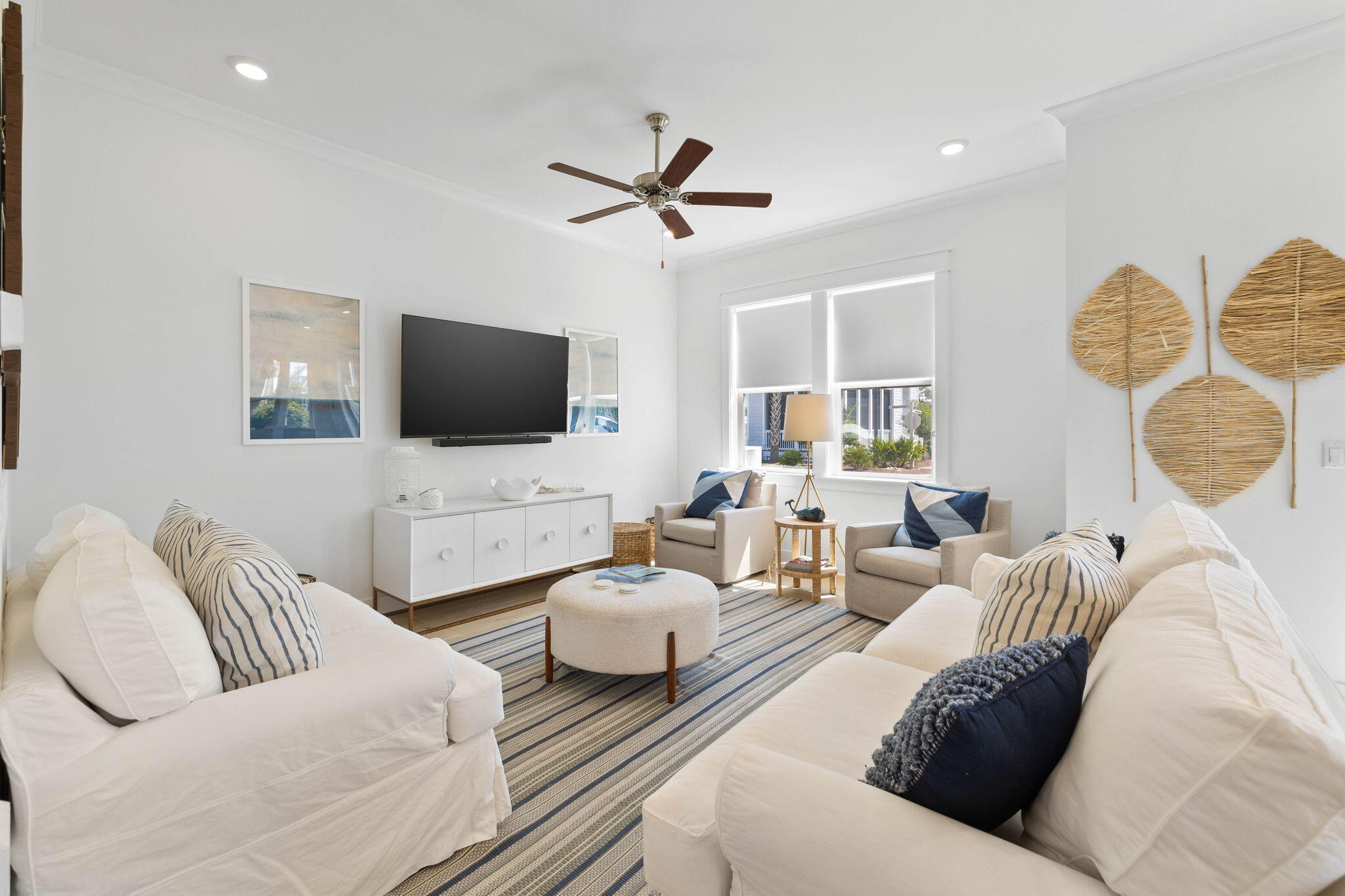 80 Wharf Ln Inlet Beach, Unit B Inlet Beach, FL 32461 - Photo 17 of 43 a living room with furniture and a flat screen tv