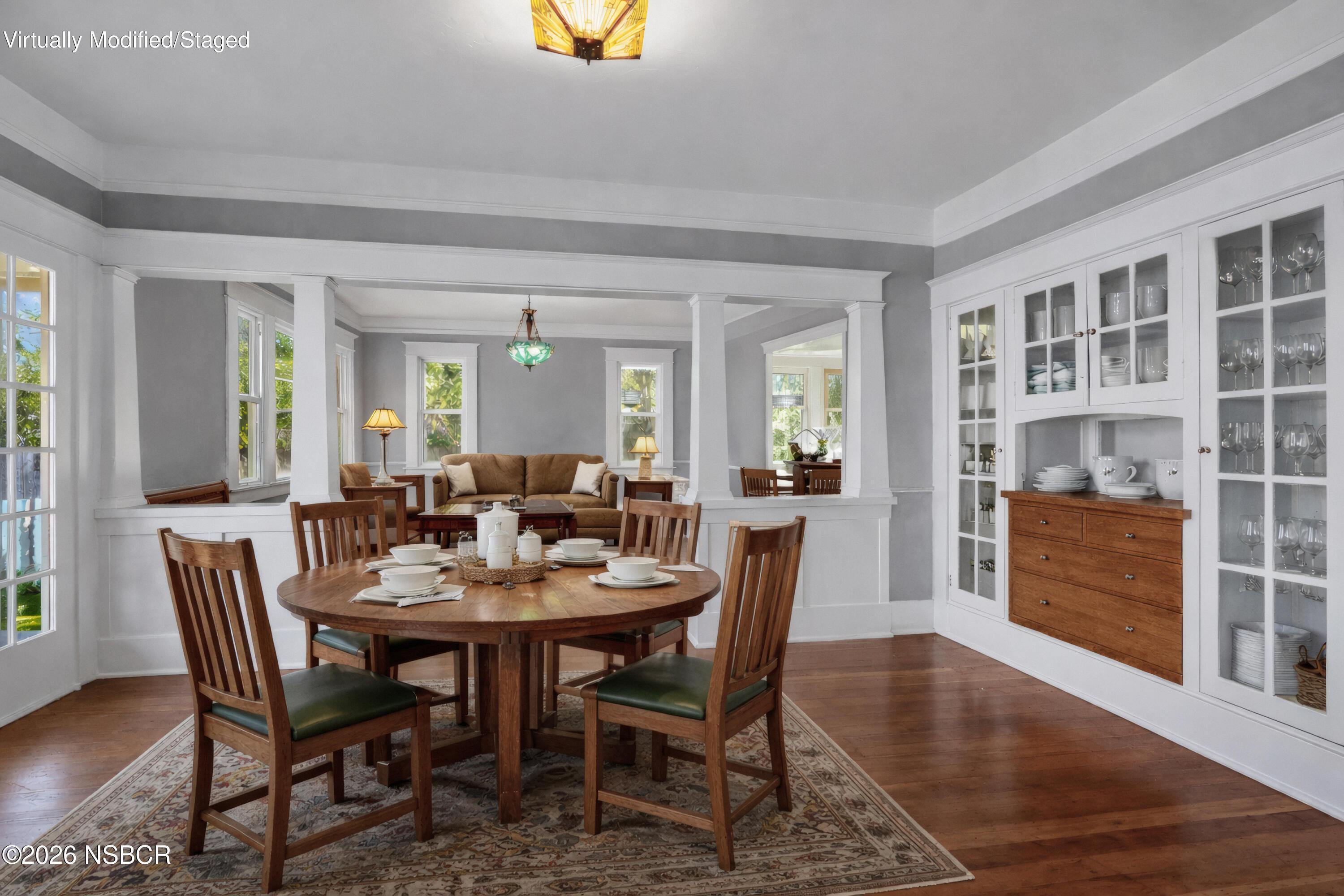533 Pine Street Solvang, CA 93463 - Photo 12 of 37 a view of a dining room with furniture and wooden floor