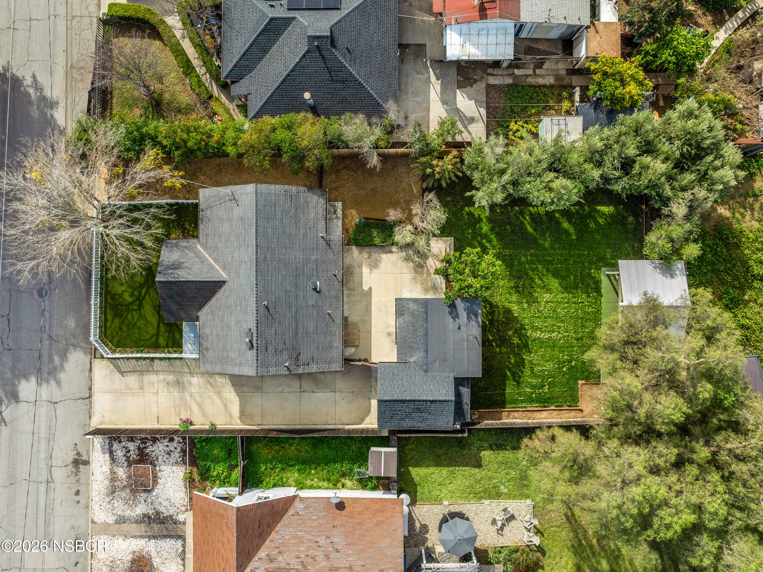 533 Pine Street Solvang, CA 93463 - Photo 21 of 37 an aerial view of a house with a garden