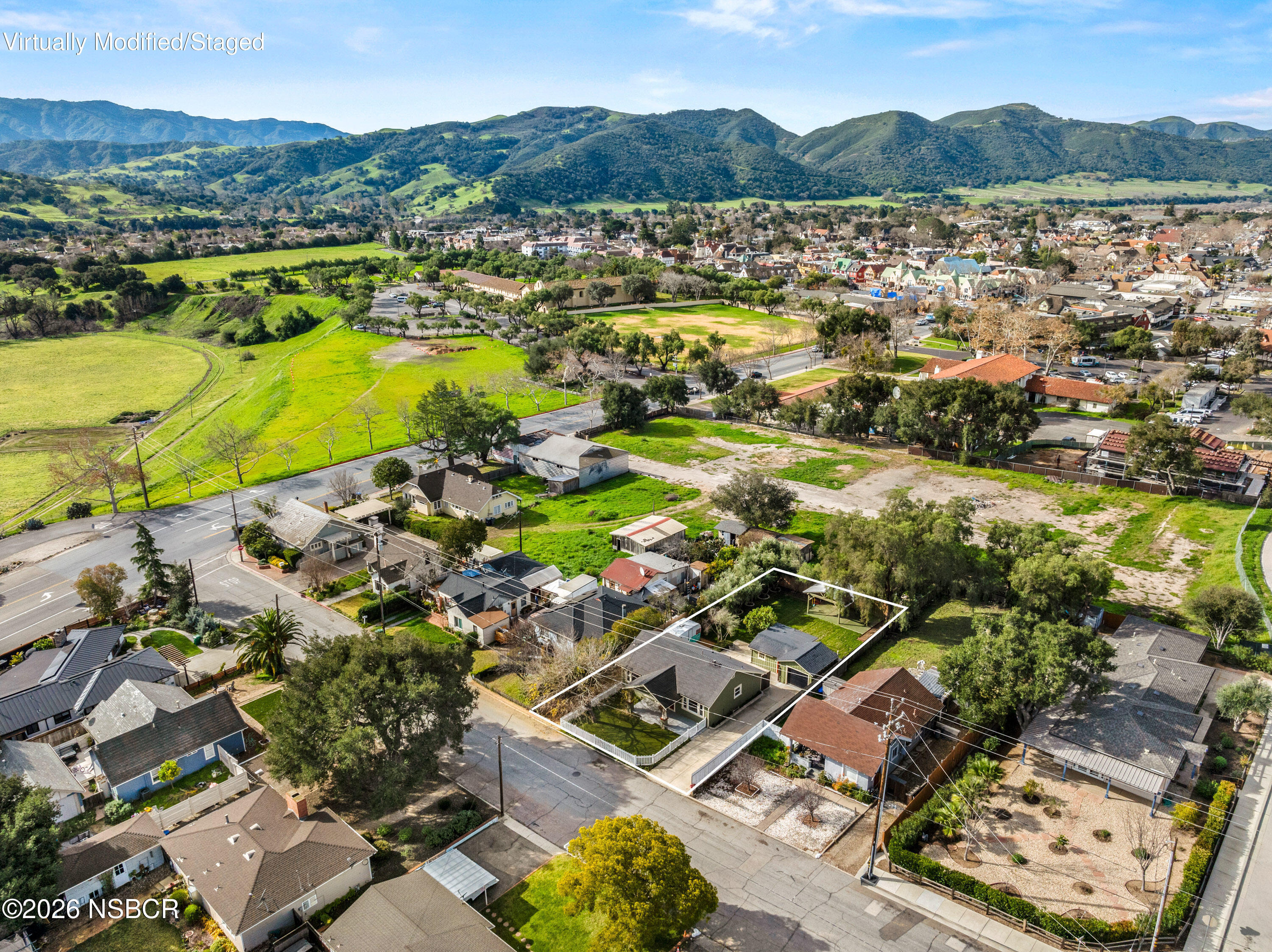 533 Pine Street Solvang, CA 93463 - Photo 36 of 37 an aerial view of residential houses with outdoor space