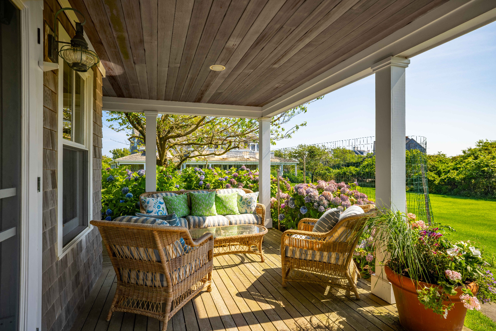 110 Baxter Road Nantucket, MA 02554 - Photo 33 of 46 Guest House Covered Front Porch