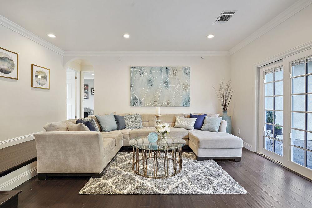 222 Thomas Drive Los Gatos, CA 95032 - Photo 3 of 28 a living room with furniture and a large window