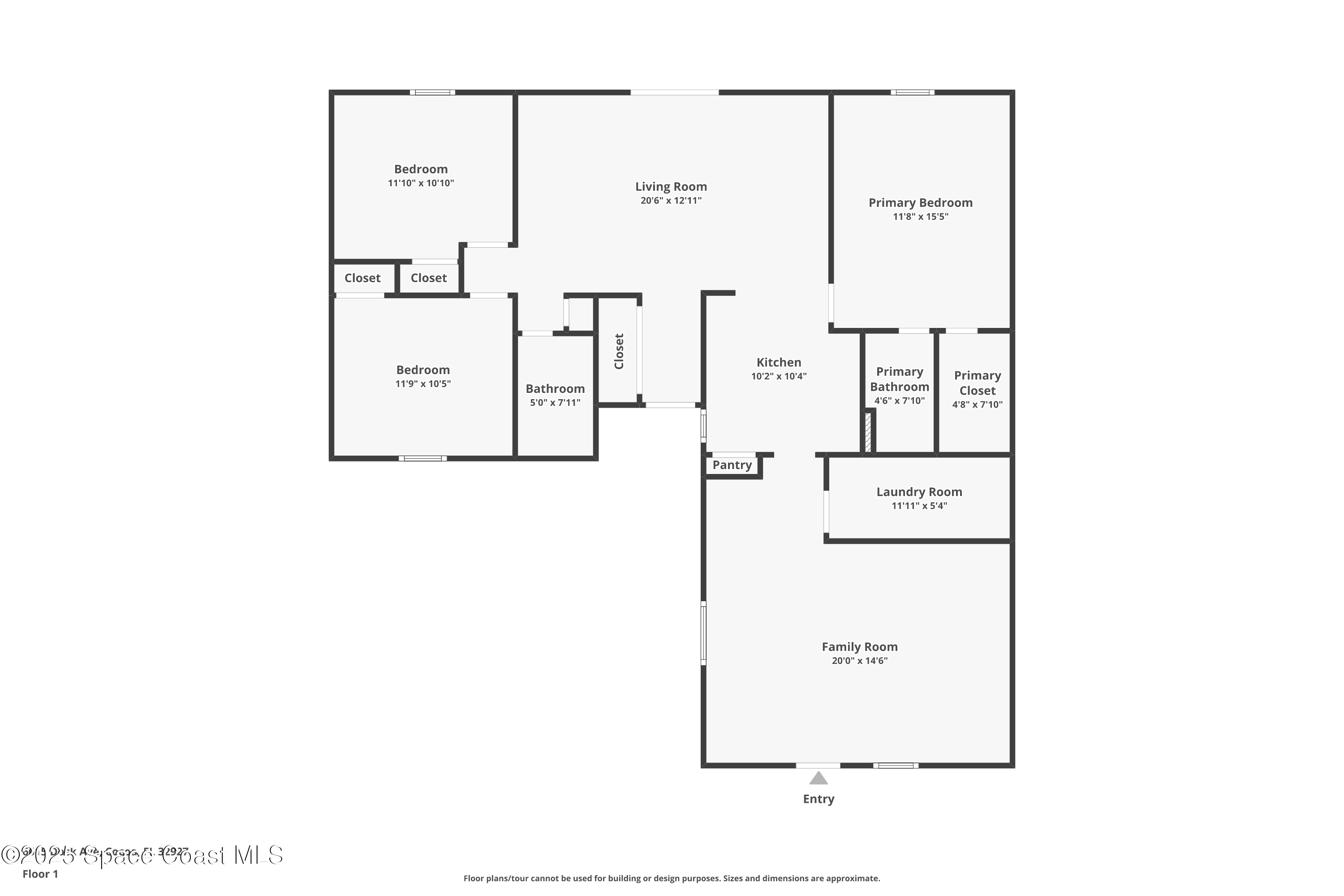 6615 Dock Avenue Cocoa, FL 32927 - Photo 38 of 38 a picture of floor plan