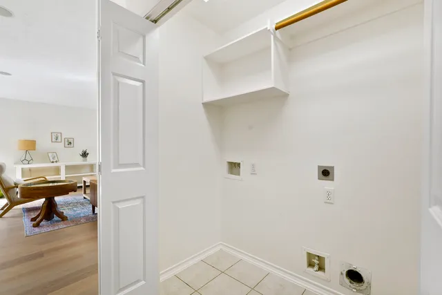 a view of a study room with a workspace