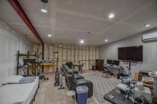 a view of lake from a yard