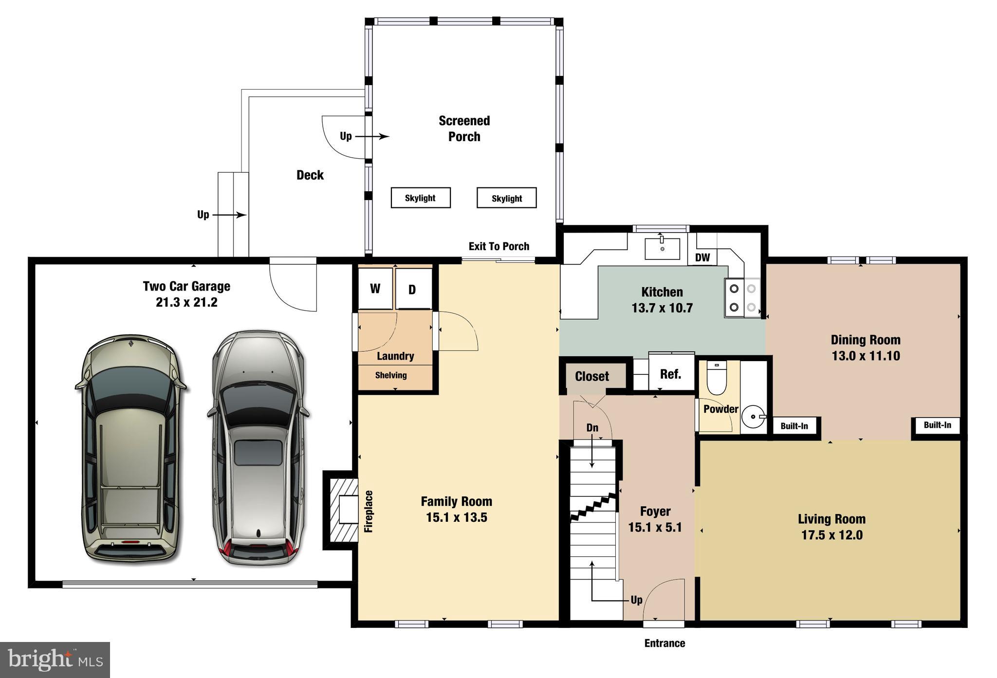 1805 Batten Hollow Road Vienna, VA 22182 - Photo 40 of 42 Main Level Floorplan