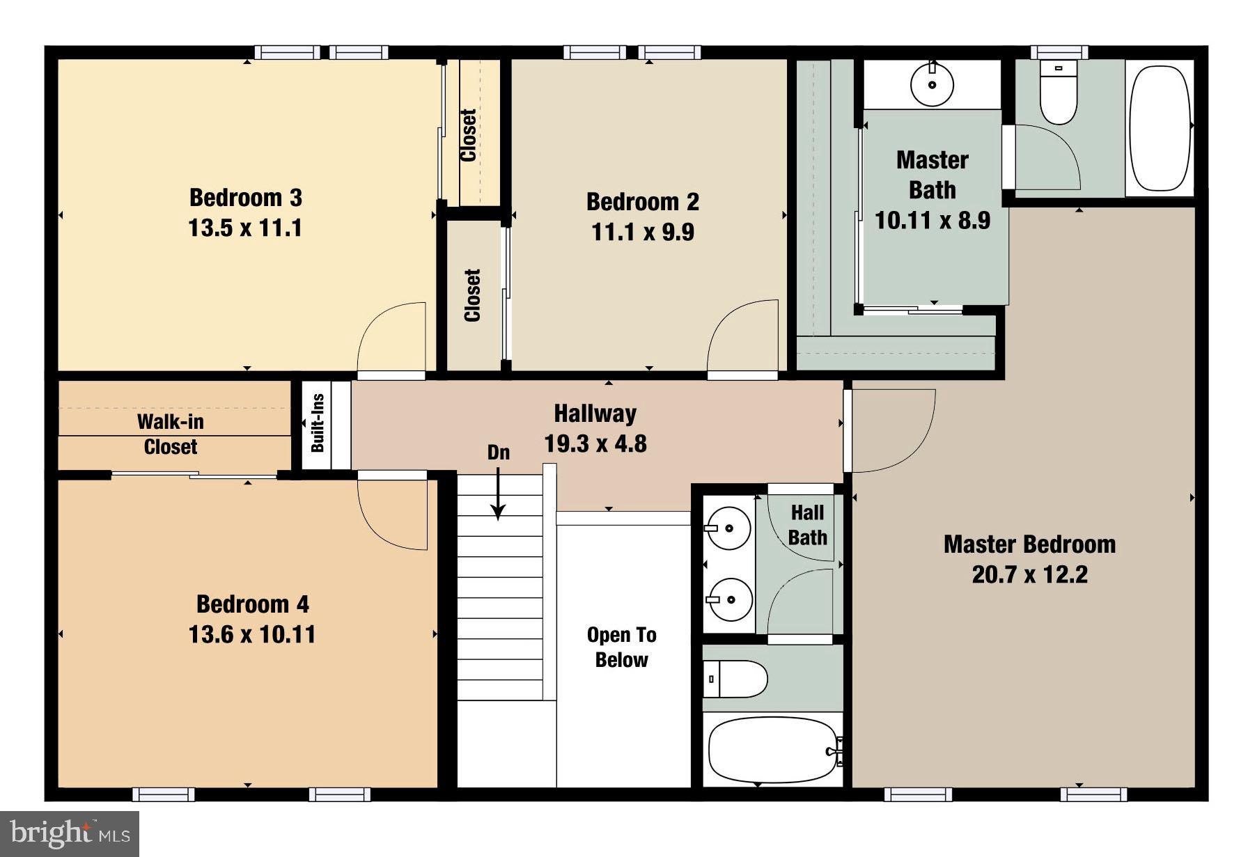 1805 Batten Hollow Road Vienna, VA 22182 - Photo 41 of 42 Upper Level Floorplan