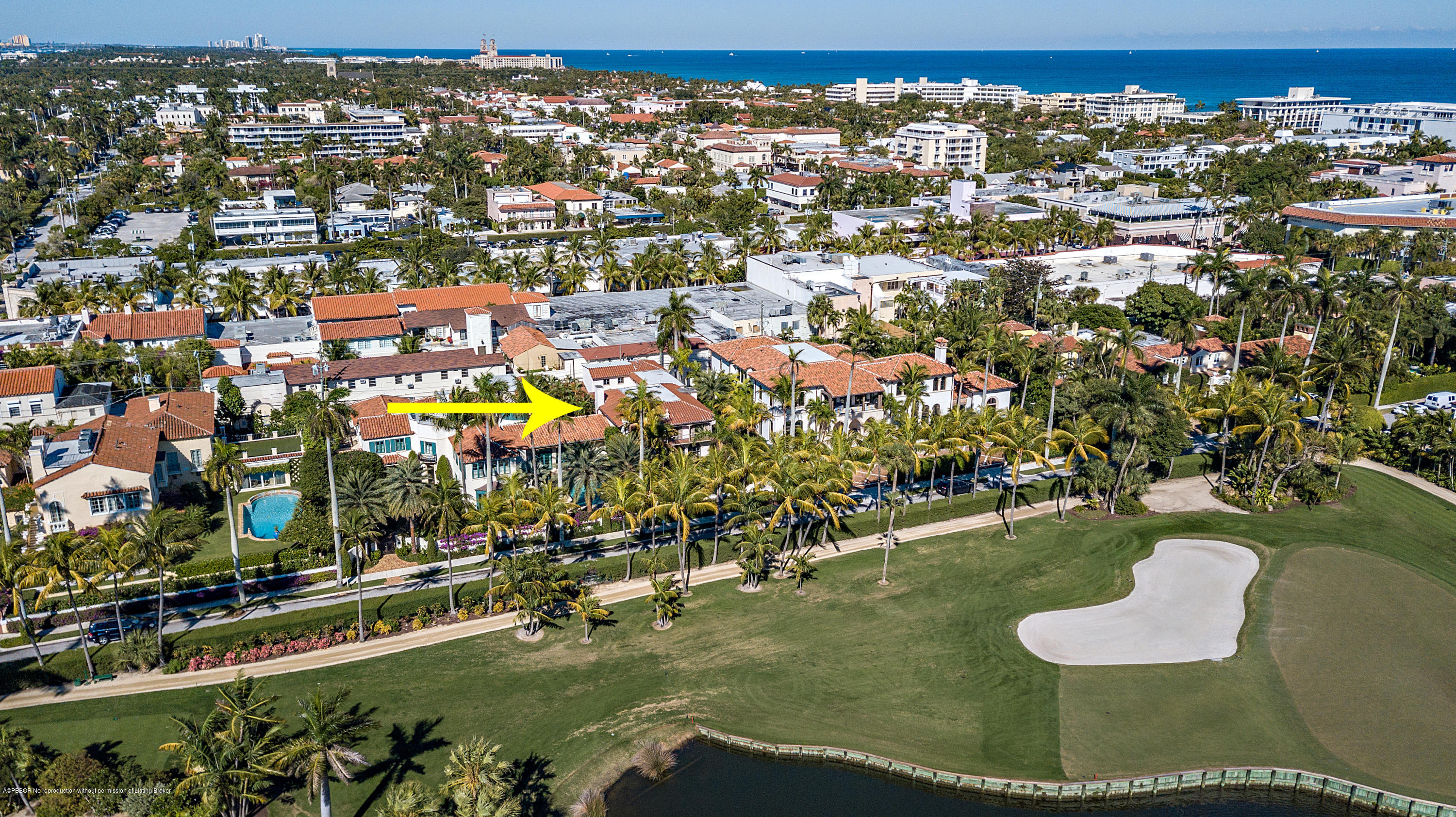 9 Golfview Road Palm Beach, FL 33480 - Photo 46 of 57 an aerial view of residential houses with outdoor space