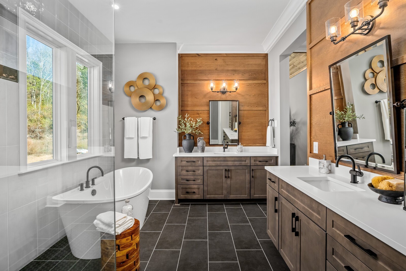 3206 Hunziker Lane Fairview, TN 37062 - Photo 27 of 75 a spacious bathroom with a tub sink and mirror