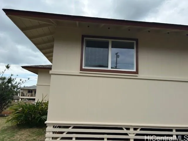 a backyard of a house