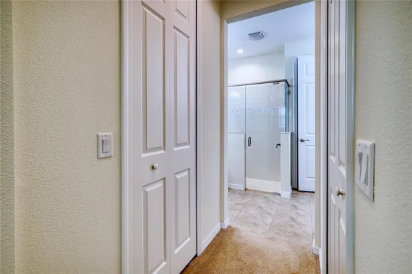 a view of a bathroom with a bathroom