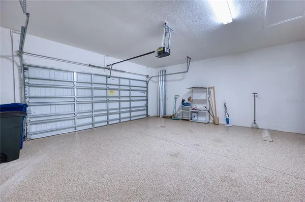 a view of a garage