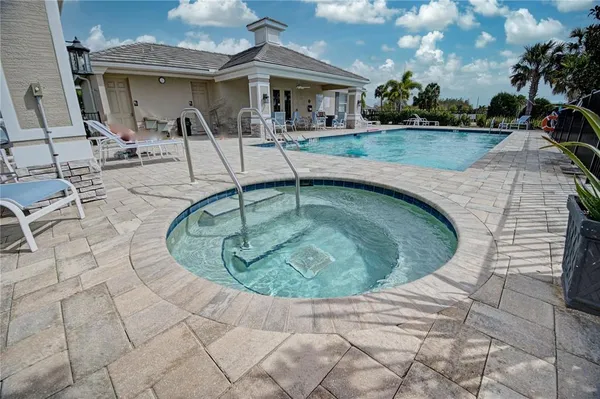 a view of a house with a swimming pool