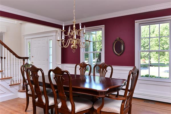 108 Deerfield Lane Hanover, MA 02339 - Photo 13 of 28 a view of a dining room with furniture window and outside view