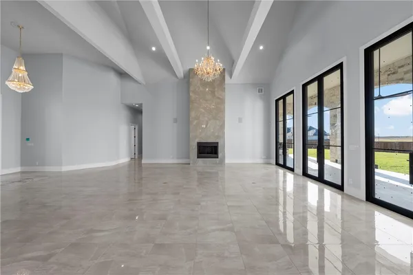 a view of an entryway with a front door