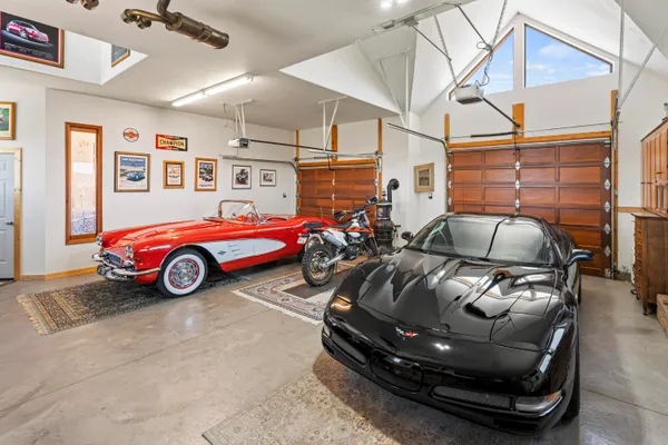 a car parked in the room