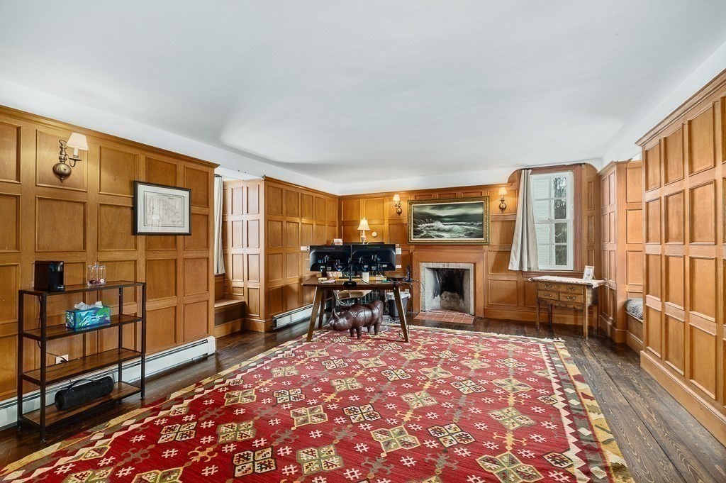 66 Ocean Street Nahant, MA 01908 - Photo 28 of 40 a living room with furniture fireplace and flat screen tv