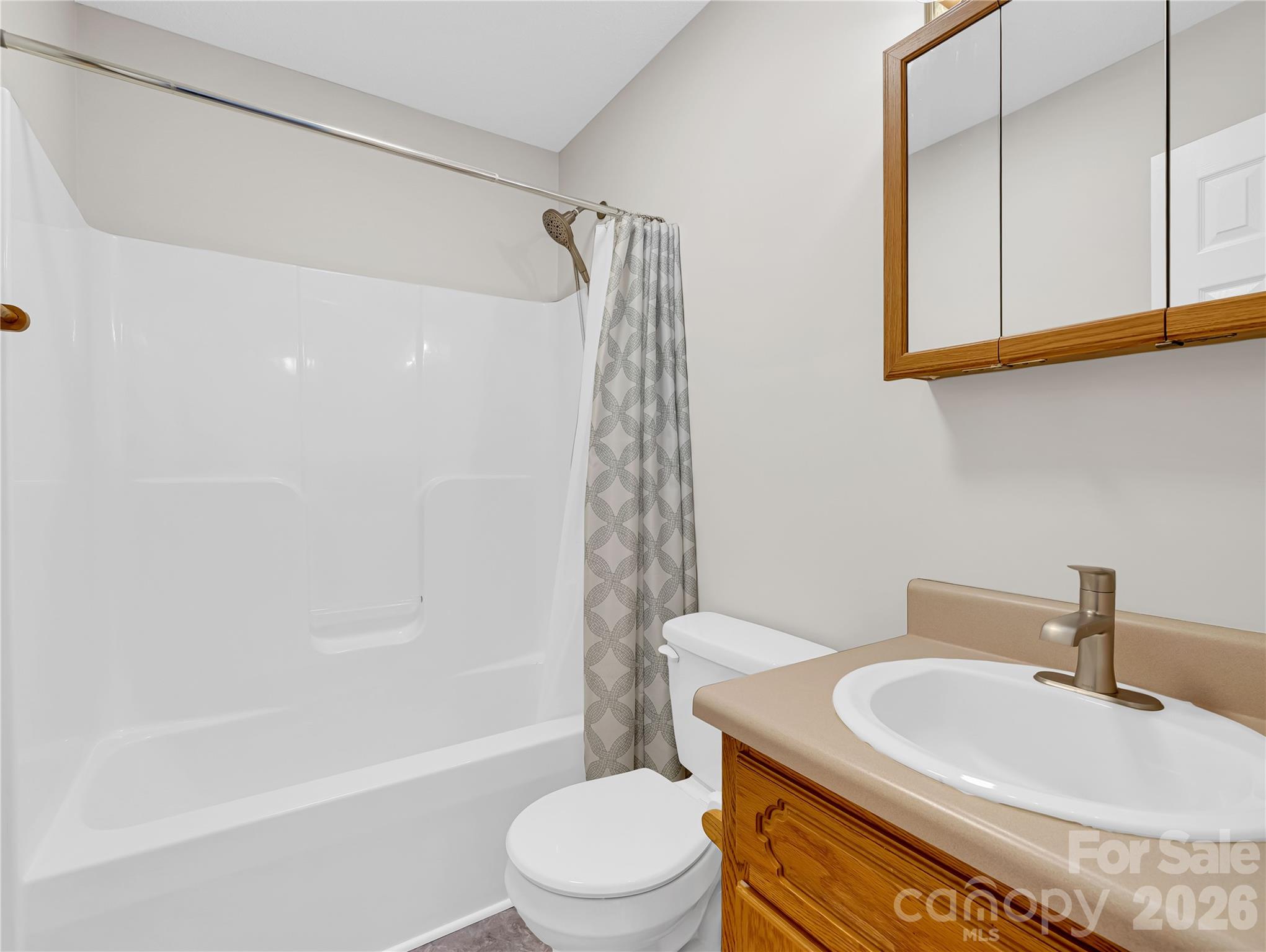 1249 Melvin Hill Road Campobello, SC 29322 - Photo 24 of 41 a bathroom with a sink a toilet and shower