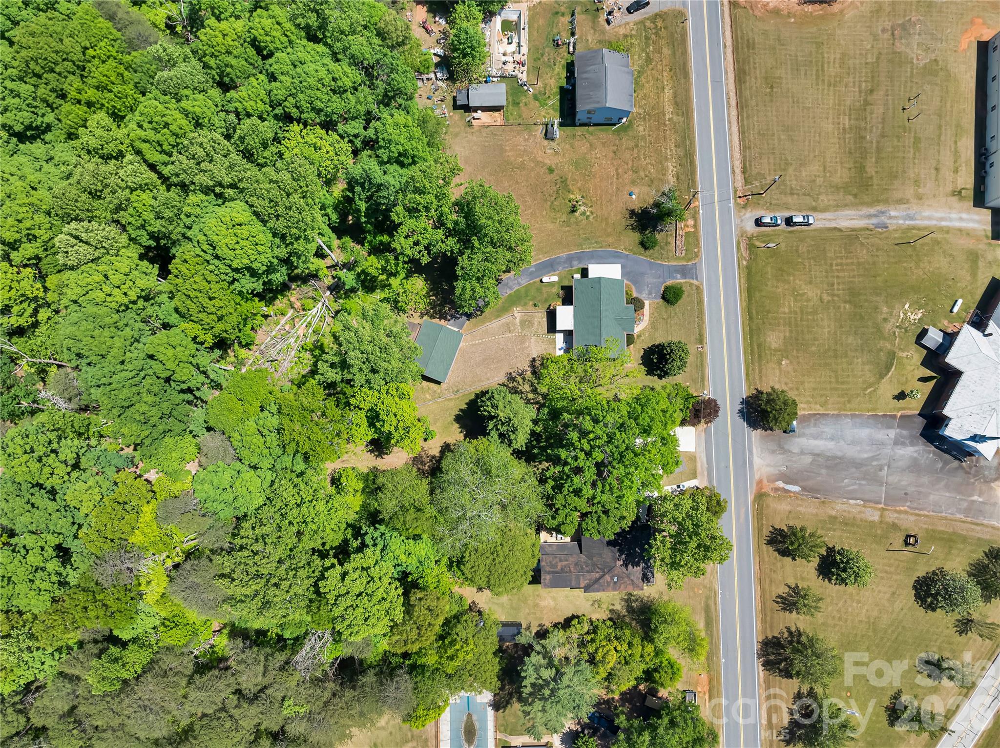 1249 Melvin Hill Road Campobello, SC 29322 - Photo 37 of 41 an aerial view of residential house with outdoor space