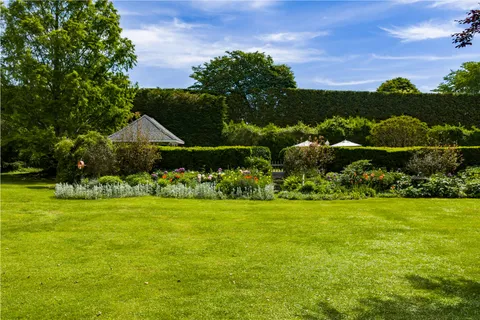 a view of a garden