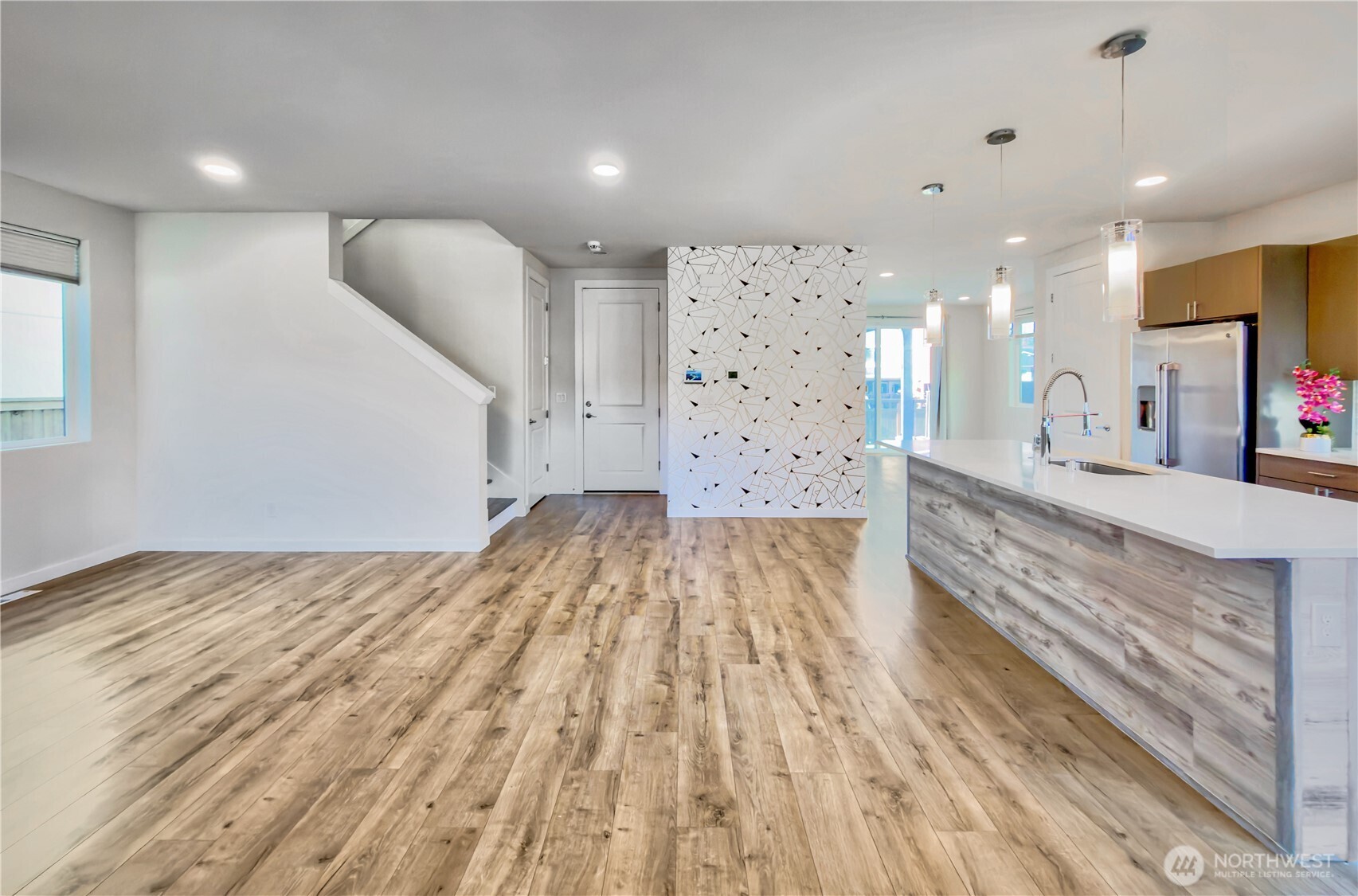 9849 6th Place Southwest Seattle, WA 98106 - Photo 12 of 21 a spacious bathroom with a sink and a mirror