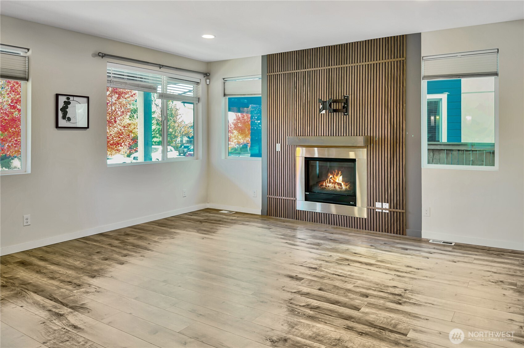 9849 6th Place Southwest Seattle, WA 98106 - Photo 10 of 21 a view of an empty room with window and fire place