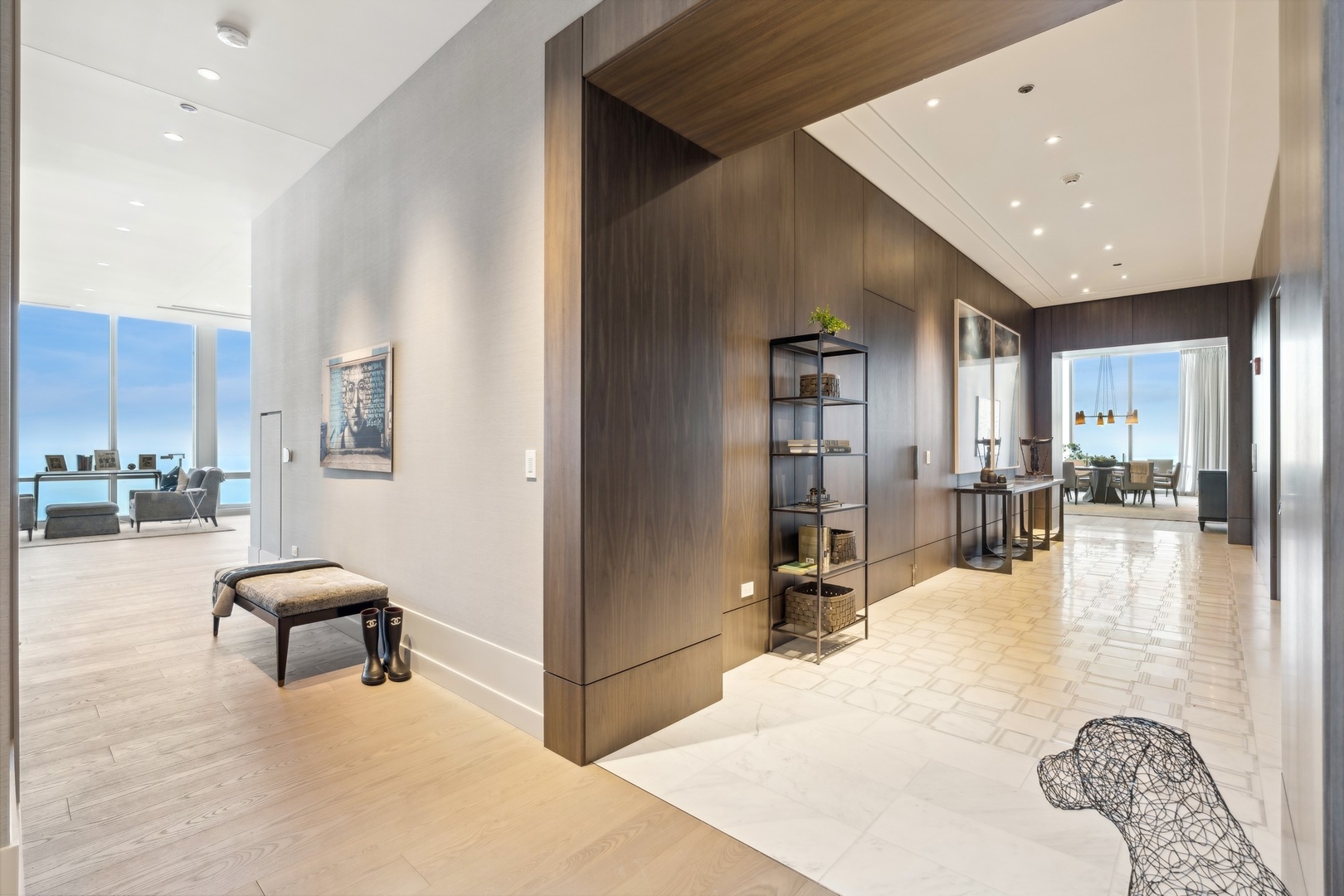14 West Superior Street, Unit 7100 Chicago, IL 60654 - Photo 3 of 50 a view of a living room and livingroom with furniture and a view of living room