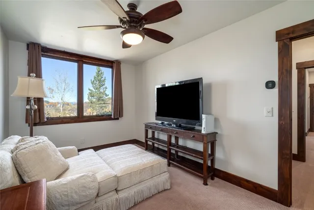 a building outdoor space with patio furniture