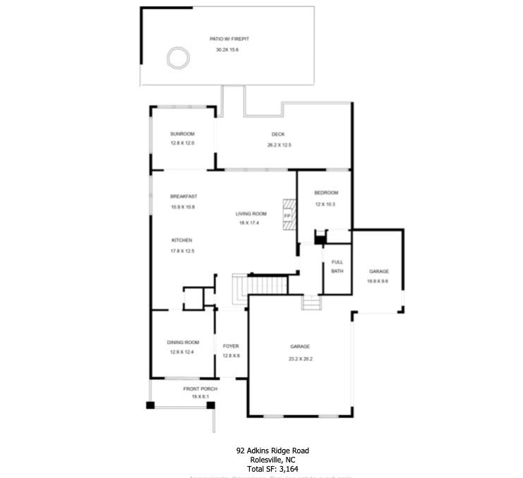 492 Adkins Ridge Road Rolesville, NC 27571 - Photo 12 of 14 a picture of floor plan