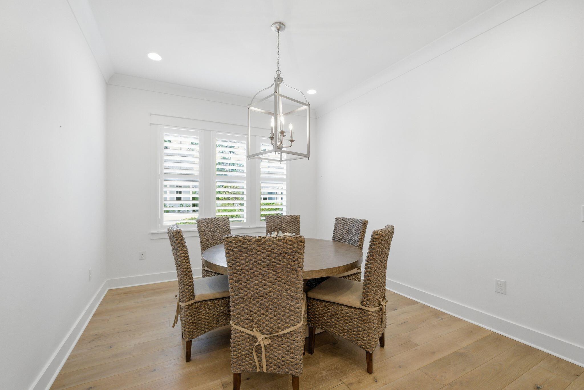 133 Sandchase Circle, Unit LOT 15 Inlet Beach, FL 32461 - Photo 10 of 47 a view of a dining room with furniture window and outside view