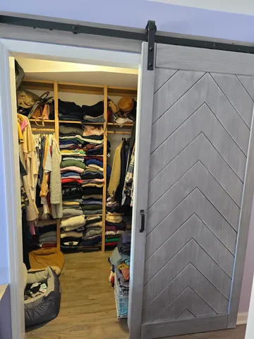 a view of walk in closet