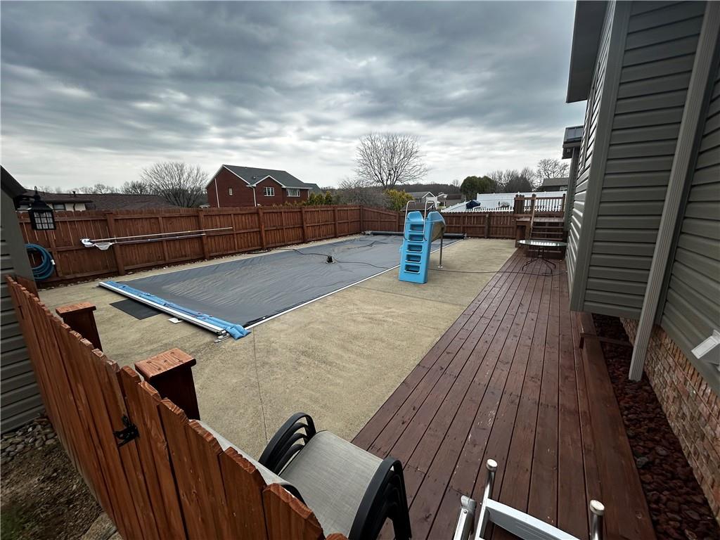 22 Dawn Drive Indiana, PA 15701 - Photo 24 of 27 a view of roof deck with two couches and wooden floor