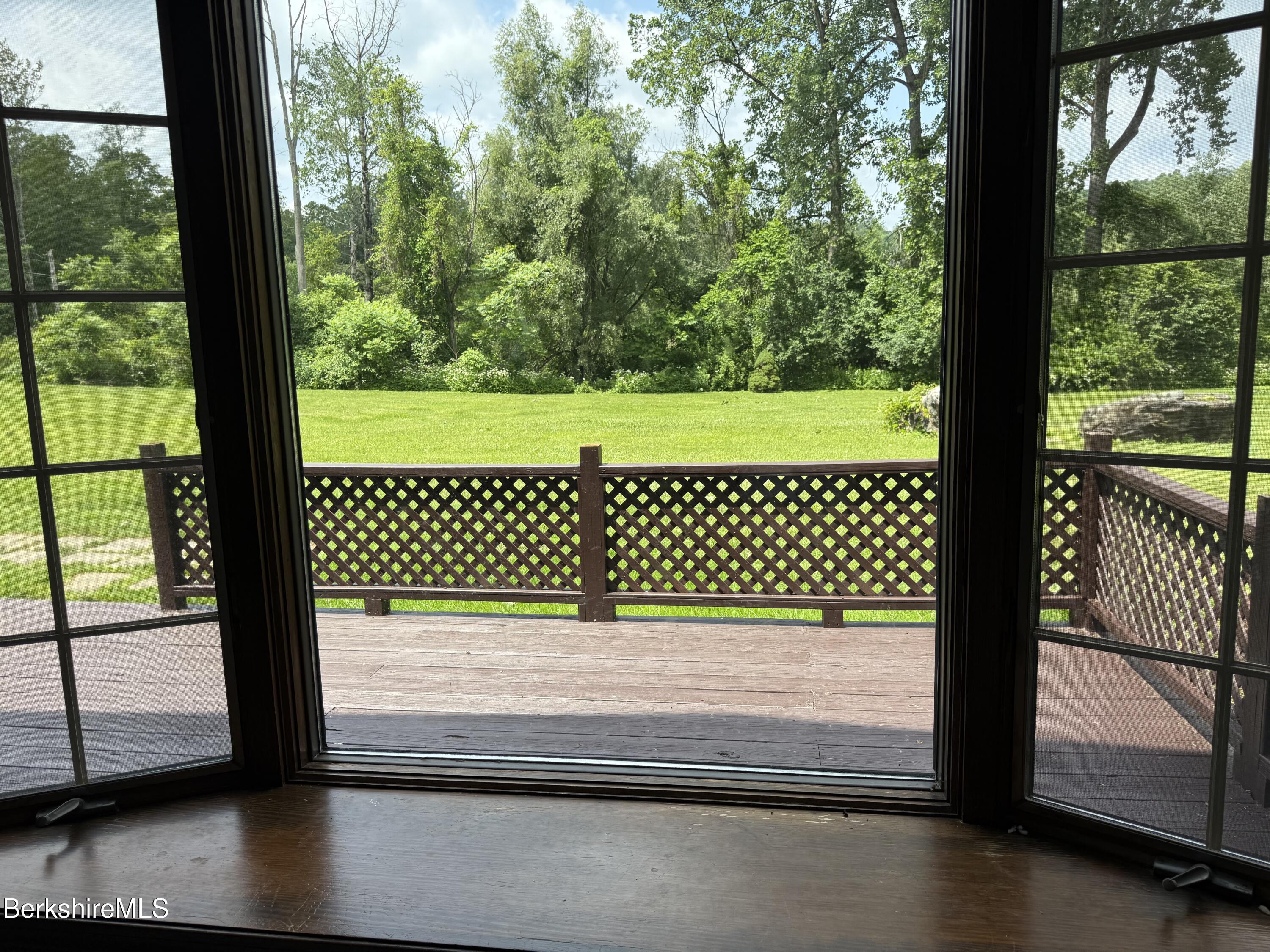 153 East Dugway Road Lenox, MA 01240 - Photo 21 of 26 a view of a garden from a window