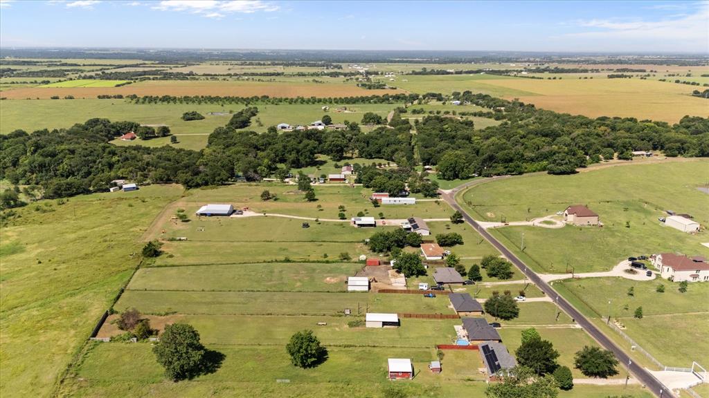 2038 Forreston Road Waxahachie, TX 75165 - Photo 39 of 39 Aerial view of property's location with rural landscape and agricultural land