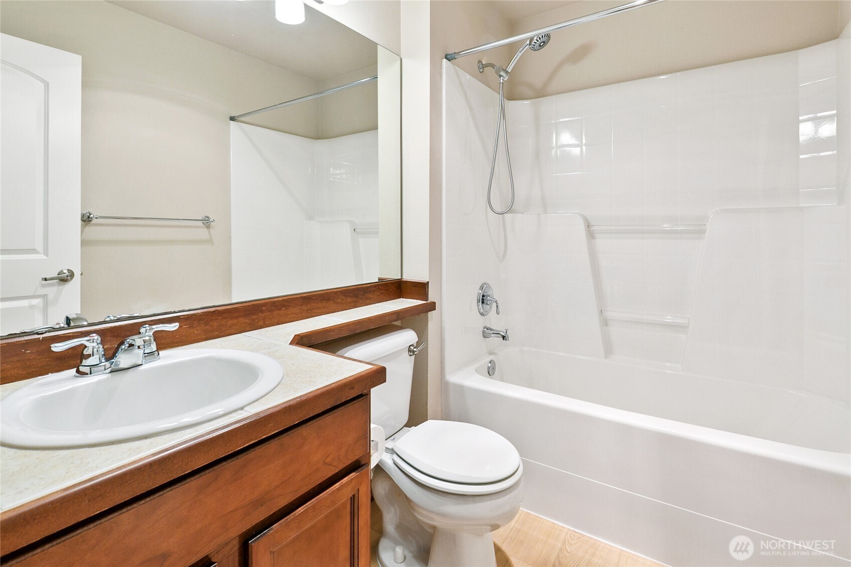 2923 Belmonte Lane Everett, WA 98201 - Photo 28 of 33 a bathroom with a sink toilet vanity and shower