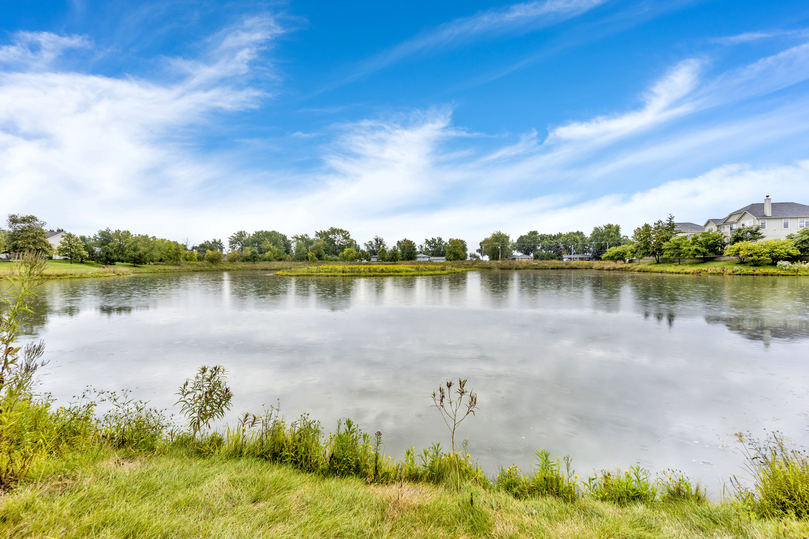 1914 Havenshire Road, Unit 1914 Aurora, IL 60502 - Photo 28 of 31 a view of a lake with houses in the back