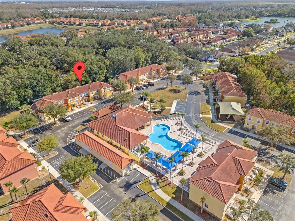 1017 Park Ridge Circle Kissimmee, FL 34746 - Photo 31 of 52 an aerial view of a city with streets and trees
