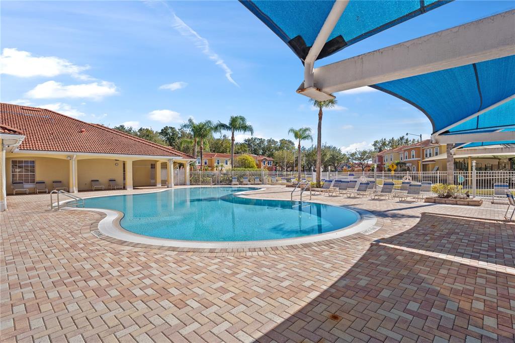 1017 Park Ridge Circle Kissimmee, FL 34746 - Photo 37 of 52 a view of a swimming pool with a patio