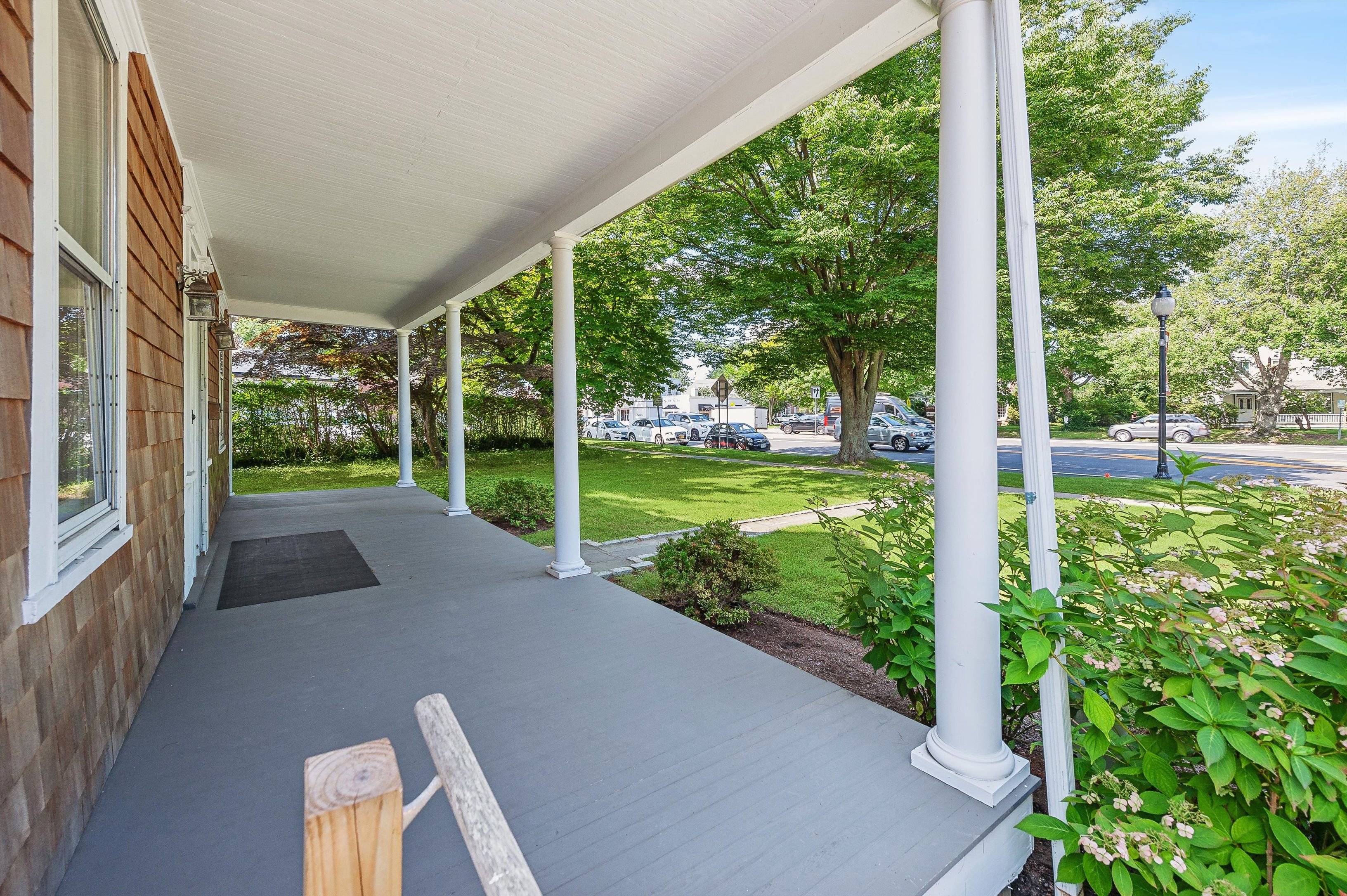 10 Pantigo Road East Hampton, NY 11937 - Photo 7 of 28 a view of a porch with garden