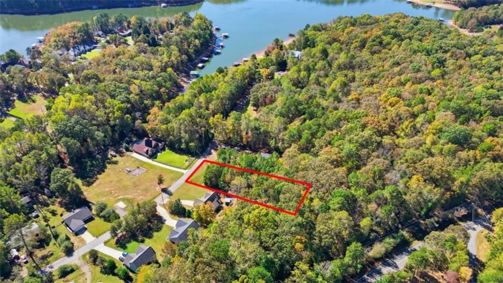 0 Mary Saphire Road Dawsonville, GA 30534 - Photo 2 of 14 an aerial view of a house with a yard and garden