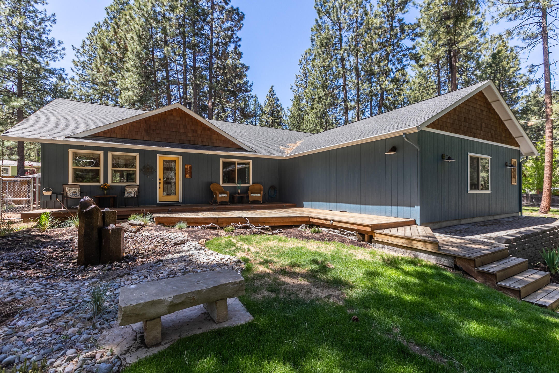 19175 Kiowa Road Bend, OR 97702 - Photo 2 of 44 Front pavers wrap around to deck and front door.
