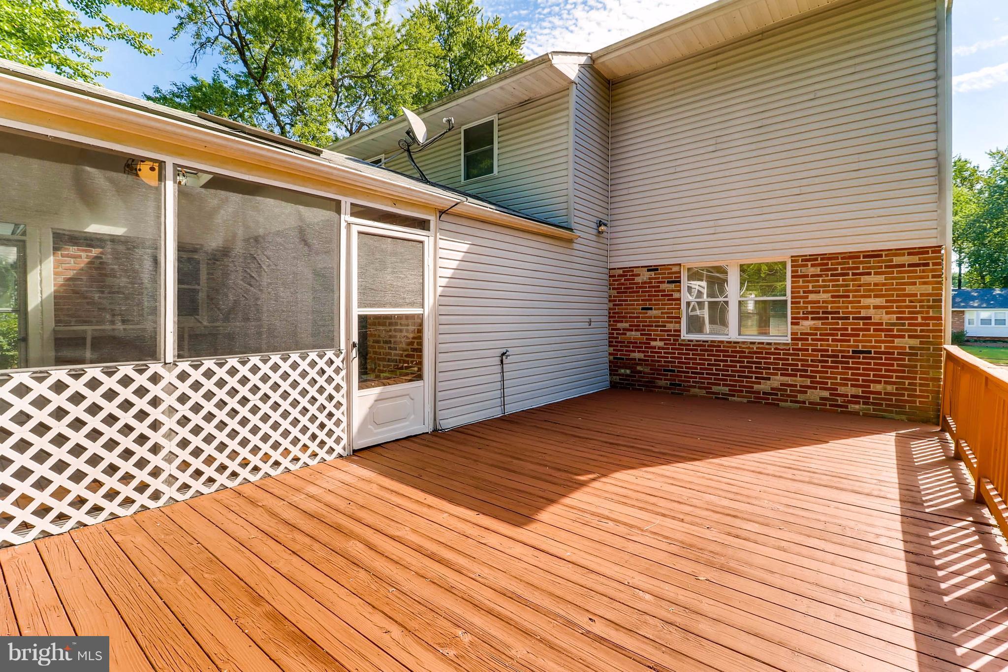 3506 Templar Road Randallstown, MD 21133 - Photo 26 of 29 Huge Rear Wooden Deck